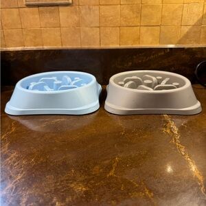 New Non Slip Small Slow Feeder Cat Dog Bowls, Anti-Choking Puzzle Food Bowls